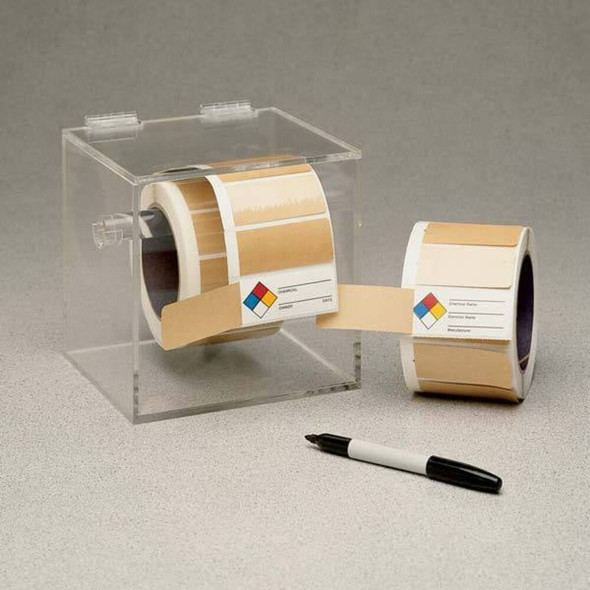 Brady Safety Label Dispenser,Plastic,Clear,Win PD934A