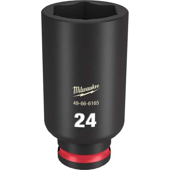 24mm SHOCKWAVE Impact Duty 3/8 in. Drive Deep Well 6 Point Impact Socket