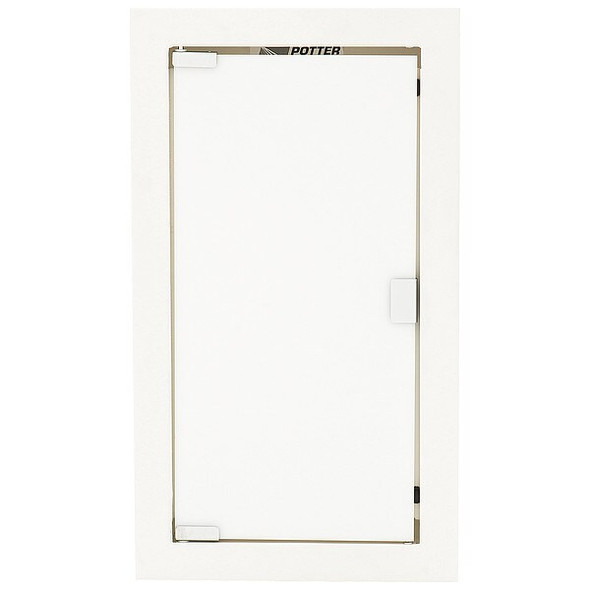 Fire Extinguisher Cabinet, Semi Recessed, 20 3/4 in Height, 5 lb