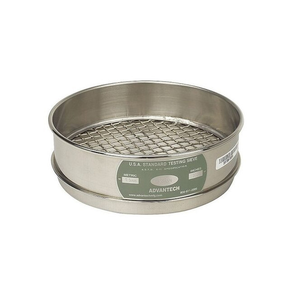 Advantech Manufacturing Sieve, No 3.5, S/S, 8 In, Full Ht 3.5SS8F