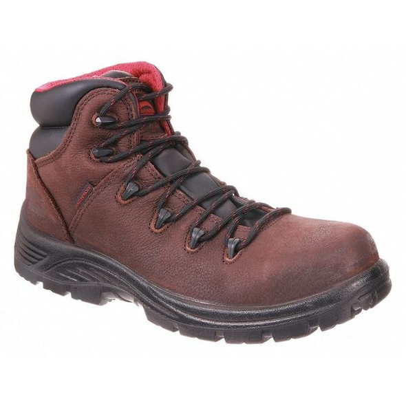Men's Hiker Boot, 8 1/2, Composite Toe, 6 in H, Brown, A7221