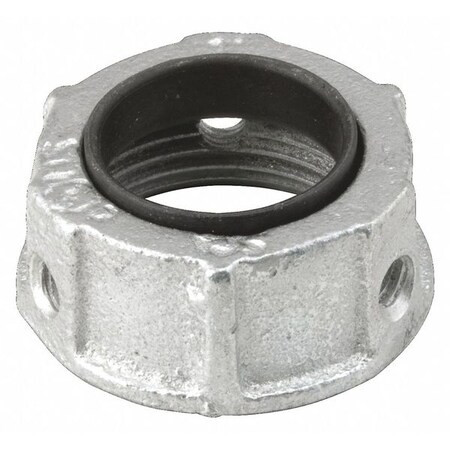 Raco IMC Bushing, 3/4 in, Threaded, Iron, Zinc Plated, Gray 1133