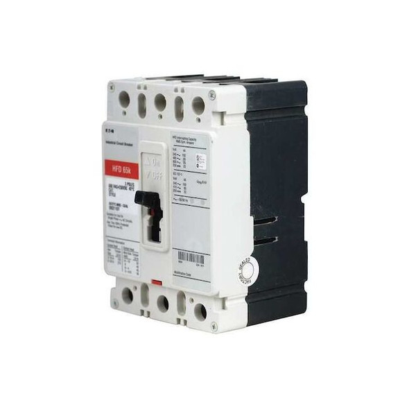 Molded Case Circuit Breaker, HFD Series, 70A, 3 Pole, 600V AC, 100kA at 240V AC