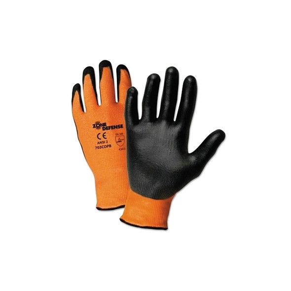 Zone Defense Gloves, 2X-Large, Orange/Black