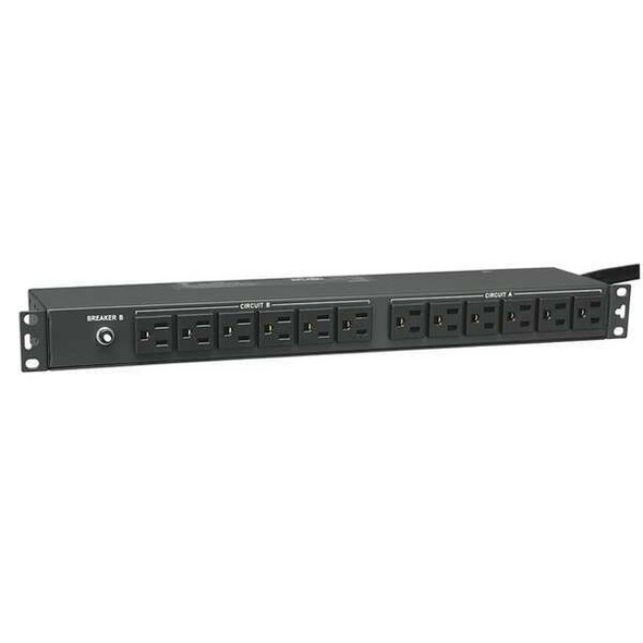 Tripp Lite PDU, Surge, Rack Mounted, 5-15R, L5-30P, 15 ft., Black PDU2430