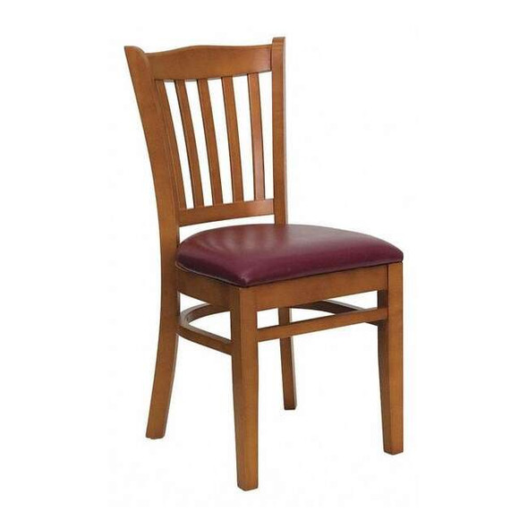 Hercules Restaurant Chair, Wood Back, 17-1/2 in W 20-3/4" L 34-1/2" H