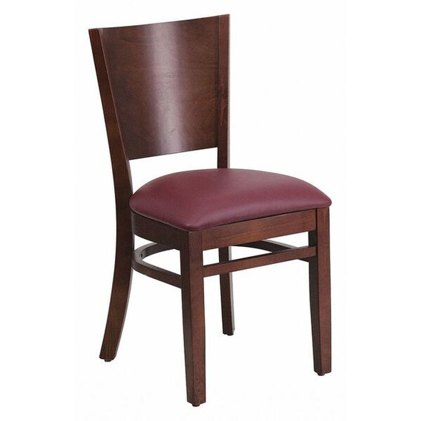Lacey Restaurant Chair, Wood Back, 17-1/4 in W 20-1/2" L 33-1/2" H