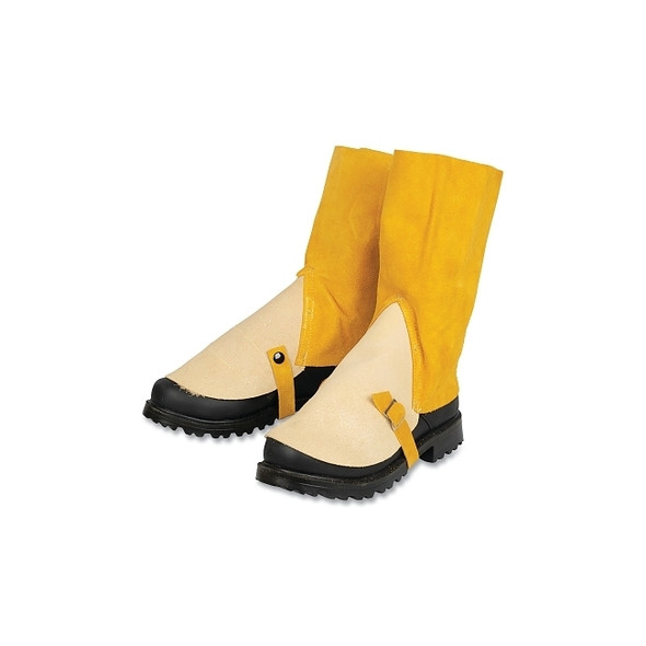 527 Ankle Cowhide Shoe Spat, 7 in High, One Size, Bourbon Brown