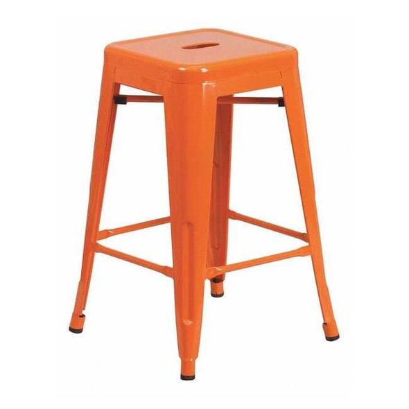 Flash Furniture 24" High Backless Orange Counter Height Stool CH-31320-24-OR-GG