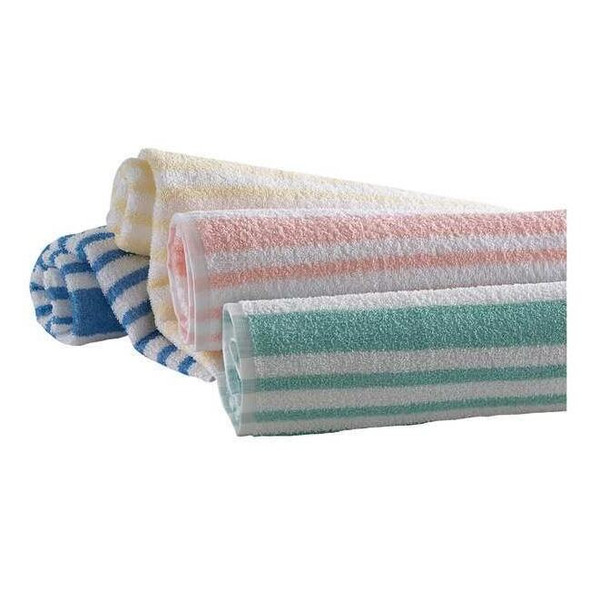 Martex Pool Towel,70 in L,Jade/White Stripe 7133189