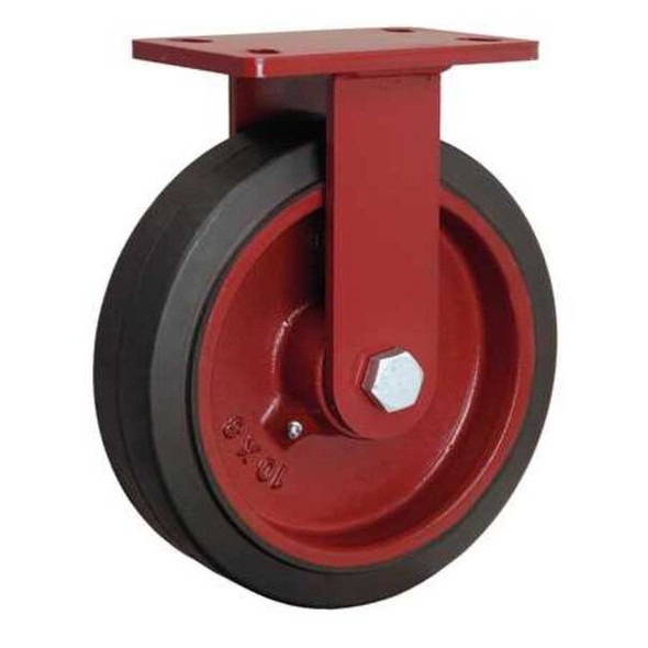 Hamilton Plte Caster,Rgd,Rubber,10 in.,790 lb. R-FM-10RB