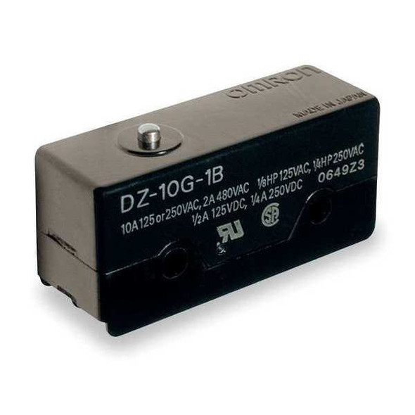 Snap Action Switch, Pin, Plunger Actuator, DPDT, 10 A at 240 V AC Contact Rating