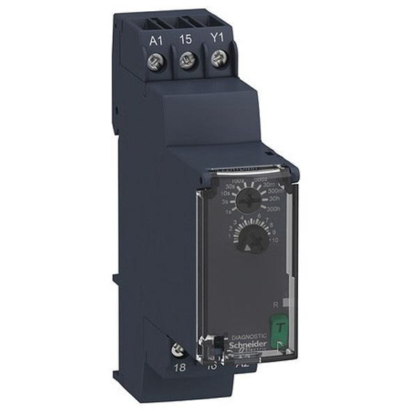 Time Delay Relay, Square, Symmetrical Flashing, 1 Functions 240V AC, SPDT