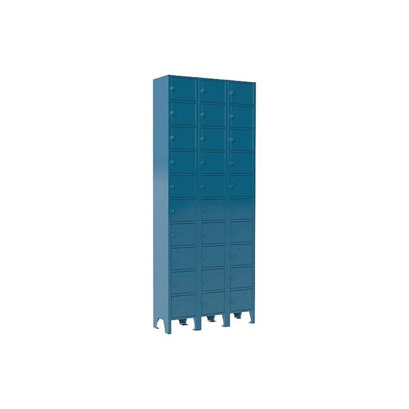 Durham Mfg Cell Phone Locker,9"x5-3/4",Steel,Blue 620-04-3PKG