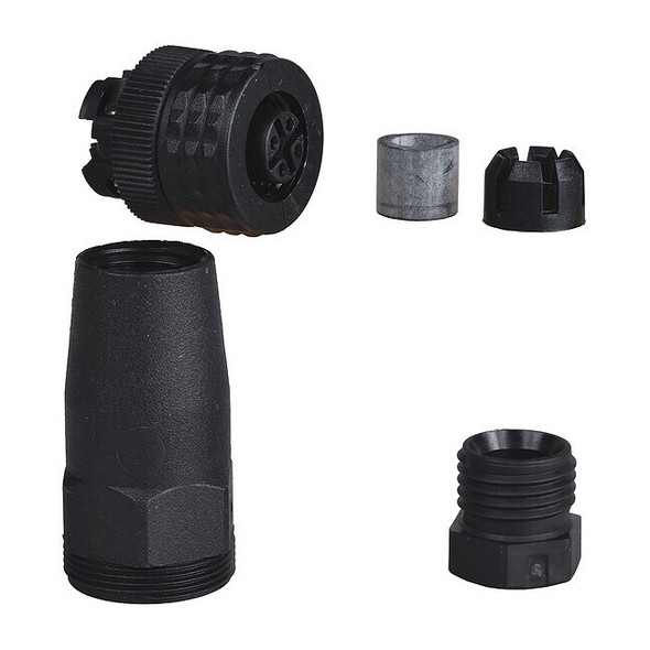 Telemecanique Sensors Internal Thread Connector, Straight, M12 XZCC12FDP40B