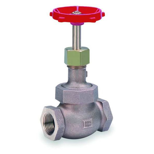 Milwaukee Valve Globe Valve,1-1/2",Bronze,FNPT,600 psi 572 1 1/2