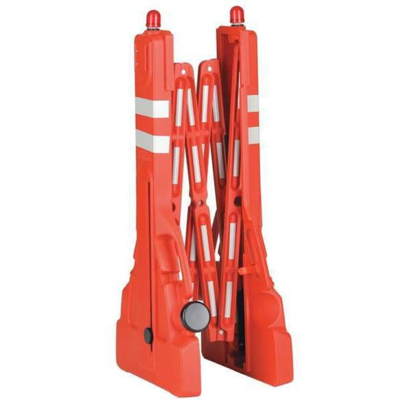 Barricade, Polyethylene, Engineer, 43 in Height, 90 in Length, 15 lb, Red  2770-00001