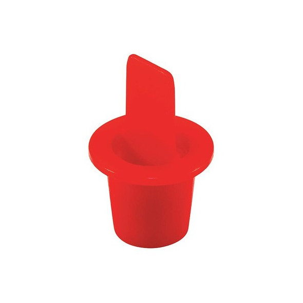 Caplugs Center Pull-Tab Tapered Plug, Red, LDPE 5000 PK CPT-2 CPT2Q1