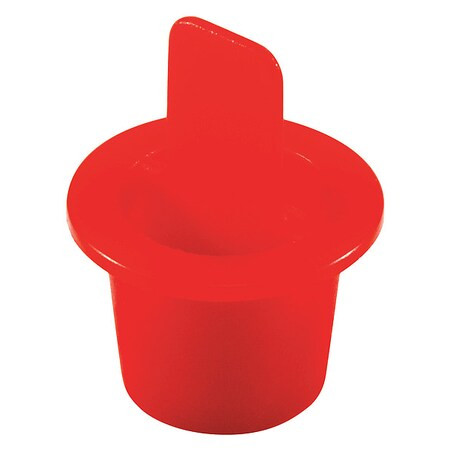 Caplugs Center Pull-Tab Tapered Plug, Red, LDPE 1000 PK CPT-3 QCPT3Q1