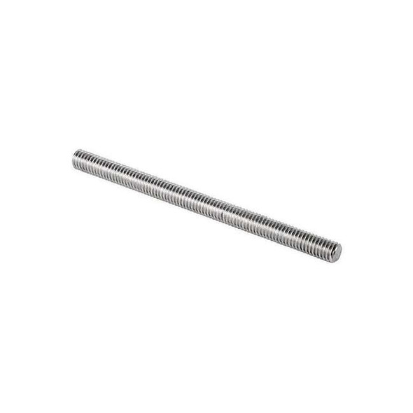 Fully Threaded Rod, 1/2"-13, 12 ft, Stainless Steel, 316, Polished Finish
