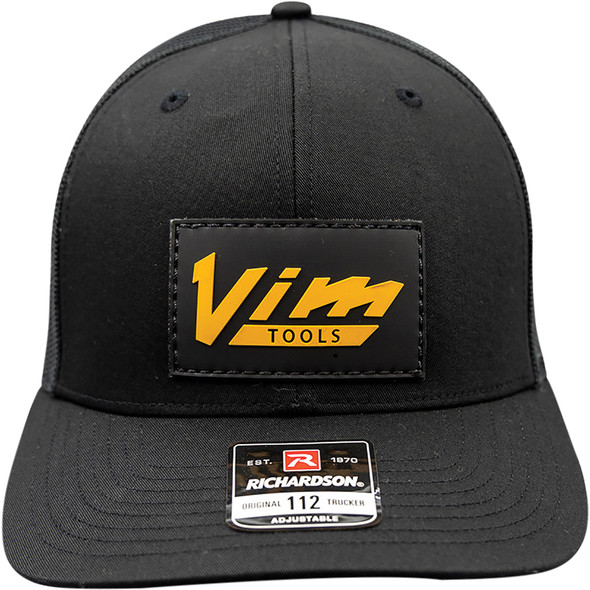 BLACK VINTAGE PVC HAT, ORANGE VIM & 1931 LOGO PVCVNTG-BK