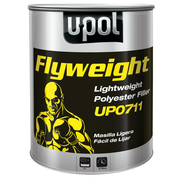 FLYWEIGHT: Smooth Lightweight Polyester Filler, Lt Gray, 6lbs UP0711