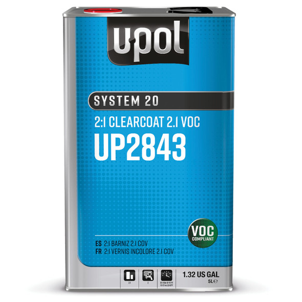 2.1 VOC CLEARCOAT, 5 L UP2843