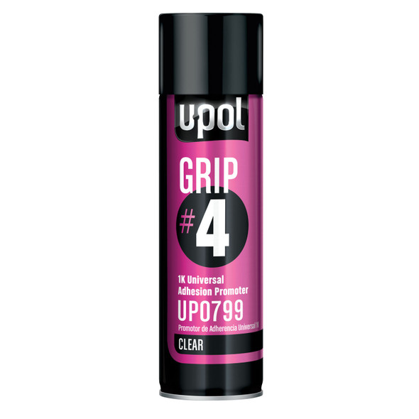 U-POL Premium Aerosols: Grip #4 Universal Adhesion Promoter, Clear, 15oz UP0799