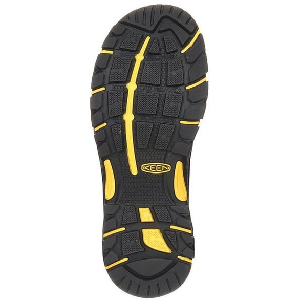 Keen Men's 6-Inch Work Boot, 11 1/2 EE, Steel Toe, 6 in H, Black/Raven, 1017828 1017828