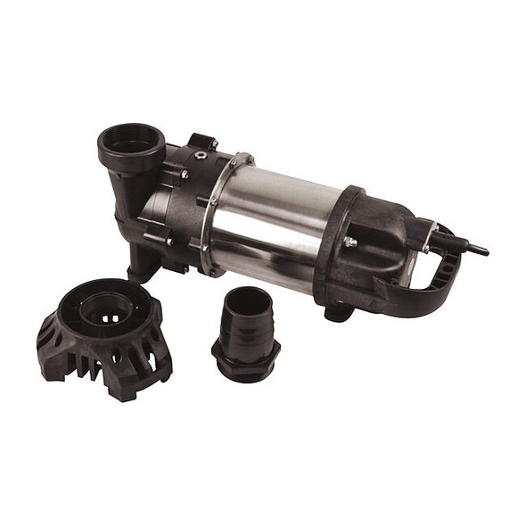 Dayton Pond Pump,1/5 hp,115V AC,Plastic Housing 55MU68