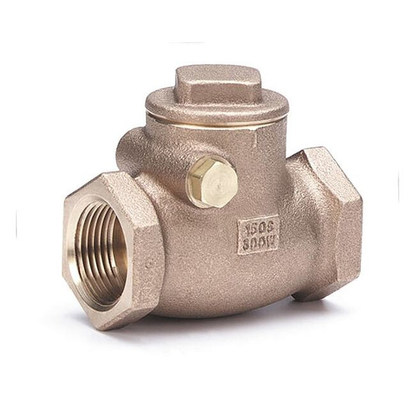 Swing Check Valve, 510T Series, 1-1/4 in, FNPT x FNPT, Bronze Body