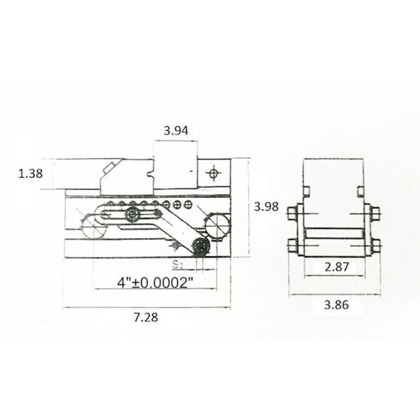 Hhip 3" Precision Sine Vise With 4" Opening 3900-2605