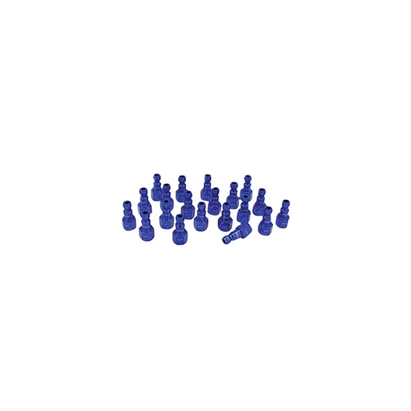 ColorFit Plugs, T-style Blue, 1/4" NPT Female, Box of 20 784TC-20