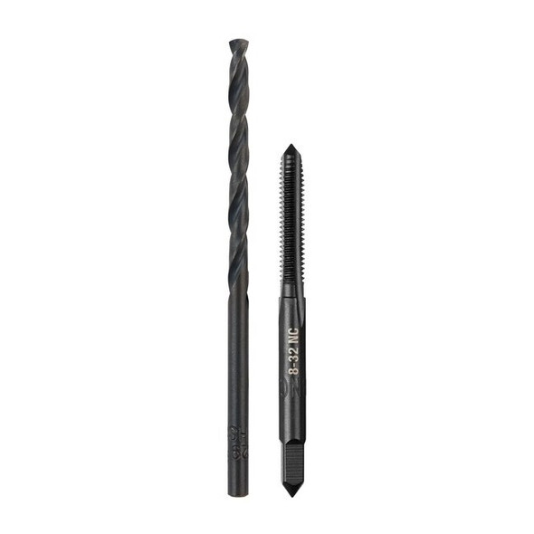 Milwaukee Tool 8-32 NC Straight Flute Plug Tap & No. 29 Drill Bit 49-57-5521