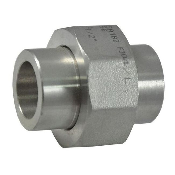 Manufacturer Varies 1-1/2" Socket Weld 304 SS Union 1LUH8