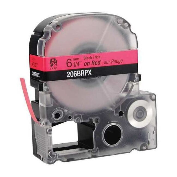Epson Label Cartridge, Black on Red, Labels/Roll: Continuous 45WA13