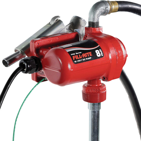 12V DC 8 GPM Fuel Transfer Pump with Nozzle FR8