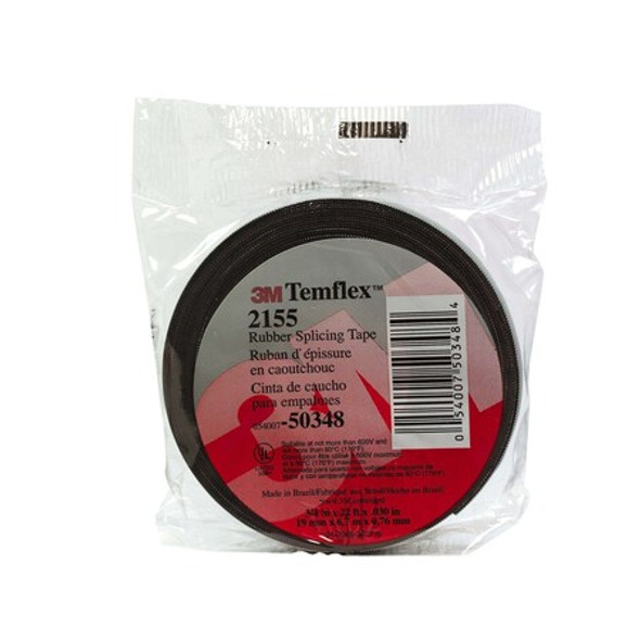 3m ElectricalTape,Black,7-3/8ydL,3/4inW 2155