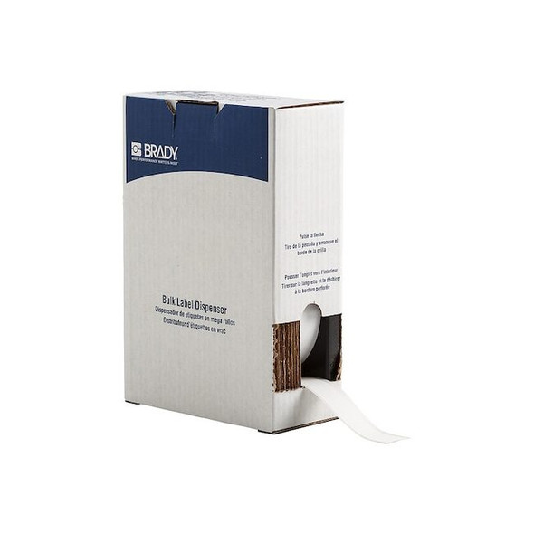 Brady ContinuousLabelStock,White,Matte,1inW BM7C-1000-855-WT