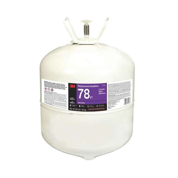 3m Spray Adhesive, 78ET Series, Transparent Green, 29.3 lb, Tank 78ET