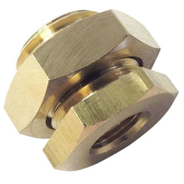 Legris Anchor Coupling Brass Bulkhead Coupling, 3/8 in Female BSPP X 0117 00 17