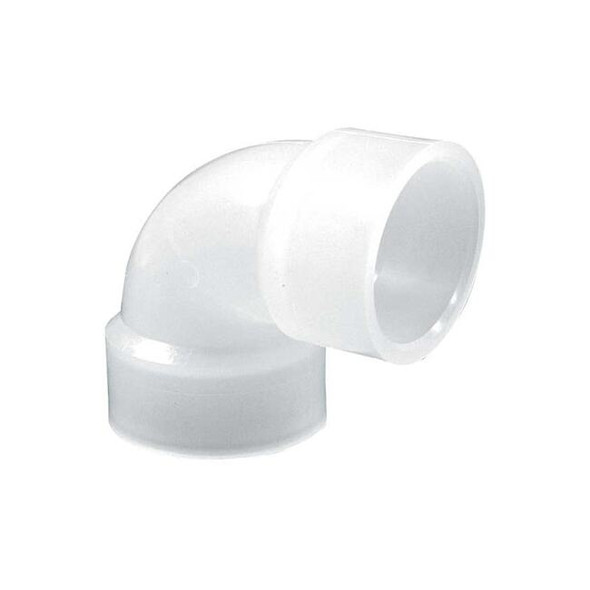 90 Degree Elbow, Polypropylene, 1/2", Schedule 80, 150 psi Max Pressure