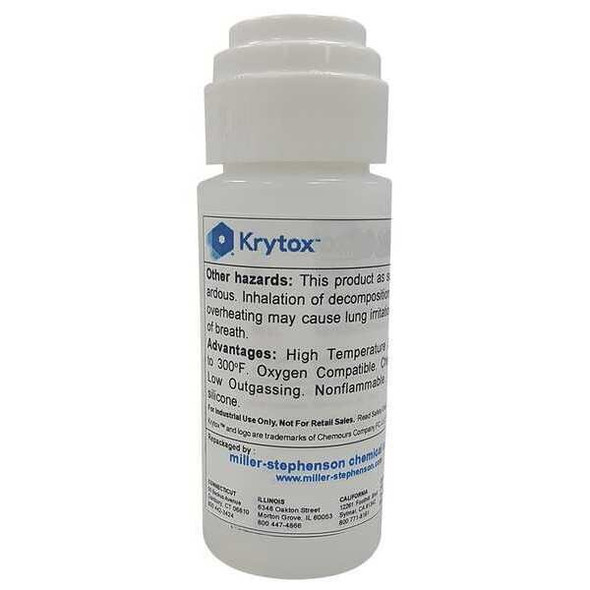 Krytox Lubricant, 0.5 oz., Dabber Bottle, PFPE, Colorless LADGPL105
