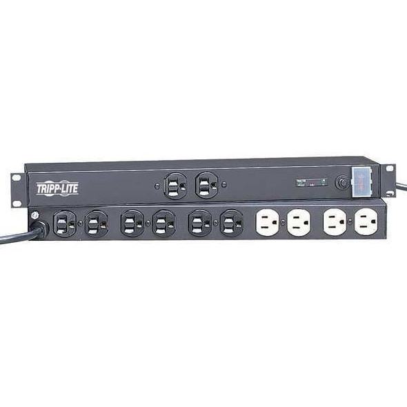 Tripp Lite Power Strip, Surge, 5-15R, 5-15P, 15 ft., Black ISOBAR 12 ULTRA