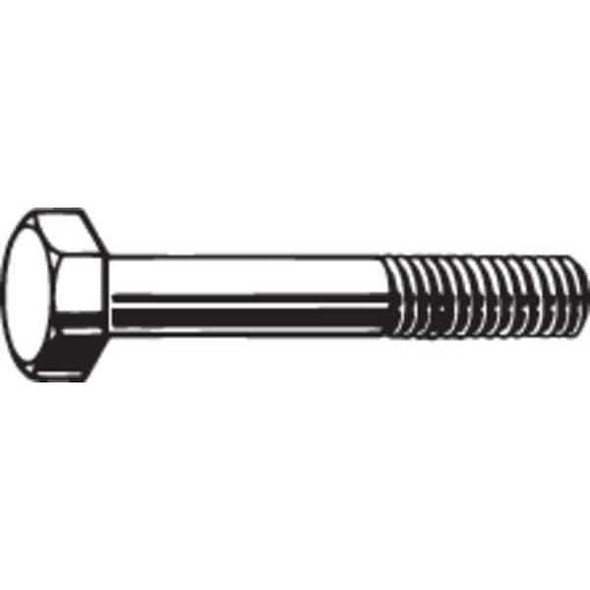 Grade A325, 1"-8 Structural Bolt, Plain Steel, 3 1/4 in L, 5 PK