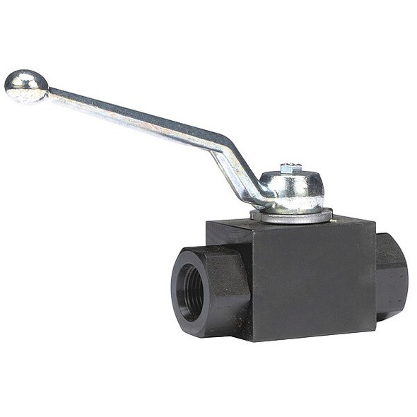 Dynaquip Controls 1/2" SAE Carbon Steel Ball Valve Inline VAE2.N0 1/2