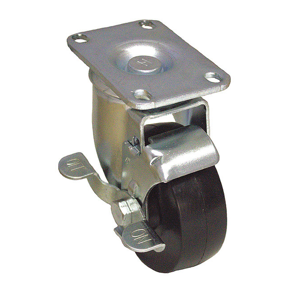 Manufacturer Varies Plate Caster,Swivel,Rubber,6 3/16"H P12S-R050D-12-WB