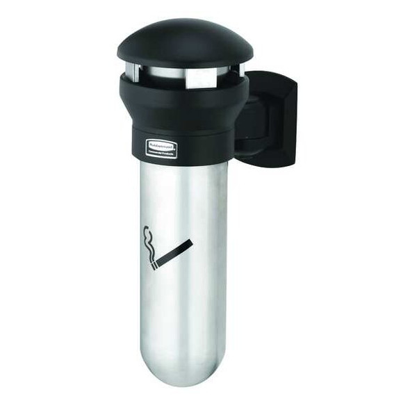 Infinity Cigarette Receptacle, 19/32 gal., Silver