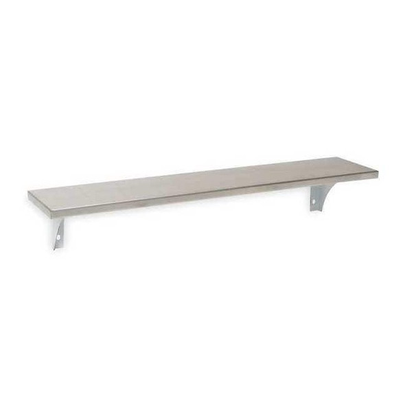 Manufacturer Varies Utility Shelf,SS,24 in Overall W,Satin 1ECN6