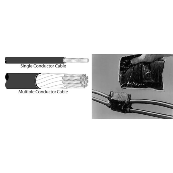 3m Splice Kit, 4-0 AWG Max, Black, Epoxy Insulation, 1,000 V 85-14